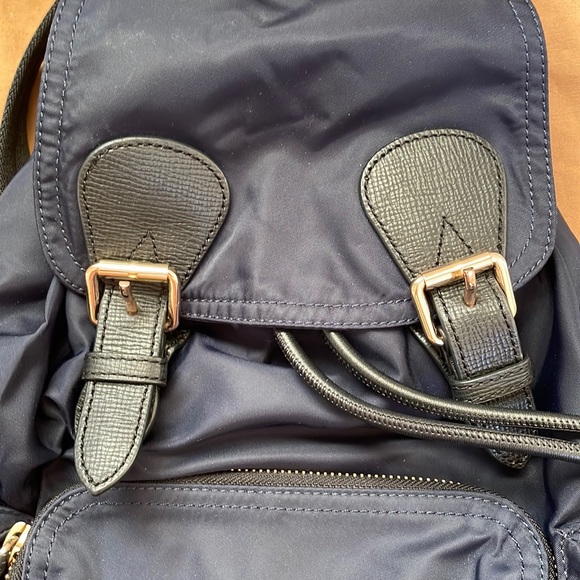 Authentic Burberry Navy rucksack backpack - Picture 4 of 7